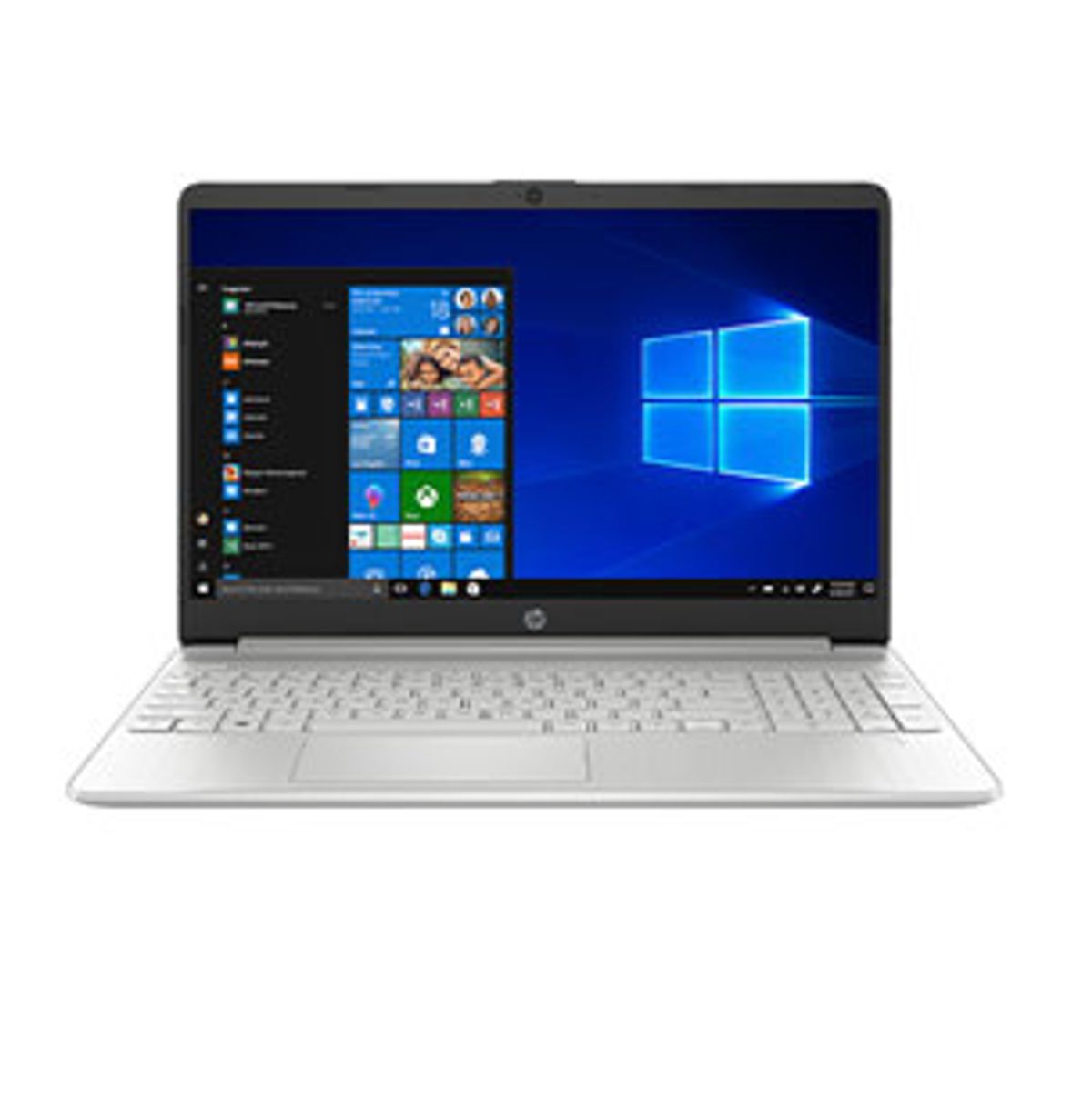 Display of HP laptop showing crisp Full HD visuals with anti-glare screen technology
