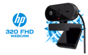 HP 320 FHD Webcam 1080P Ambient Light Auto-Adjust Plug - image 1