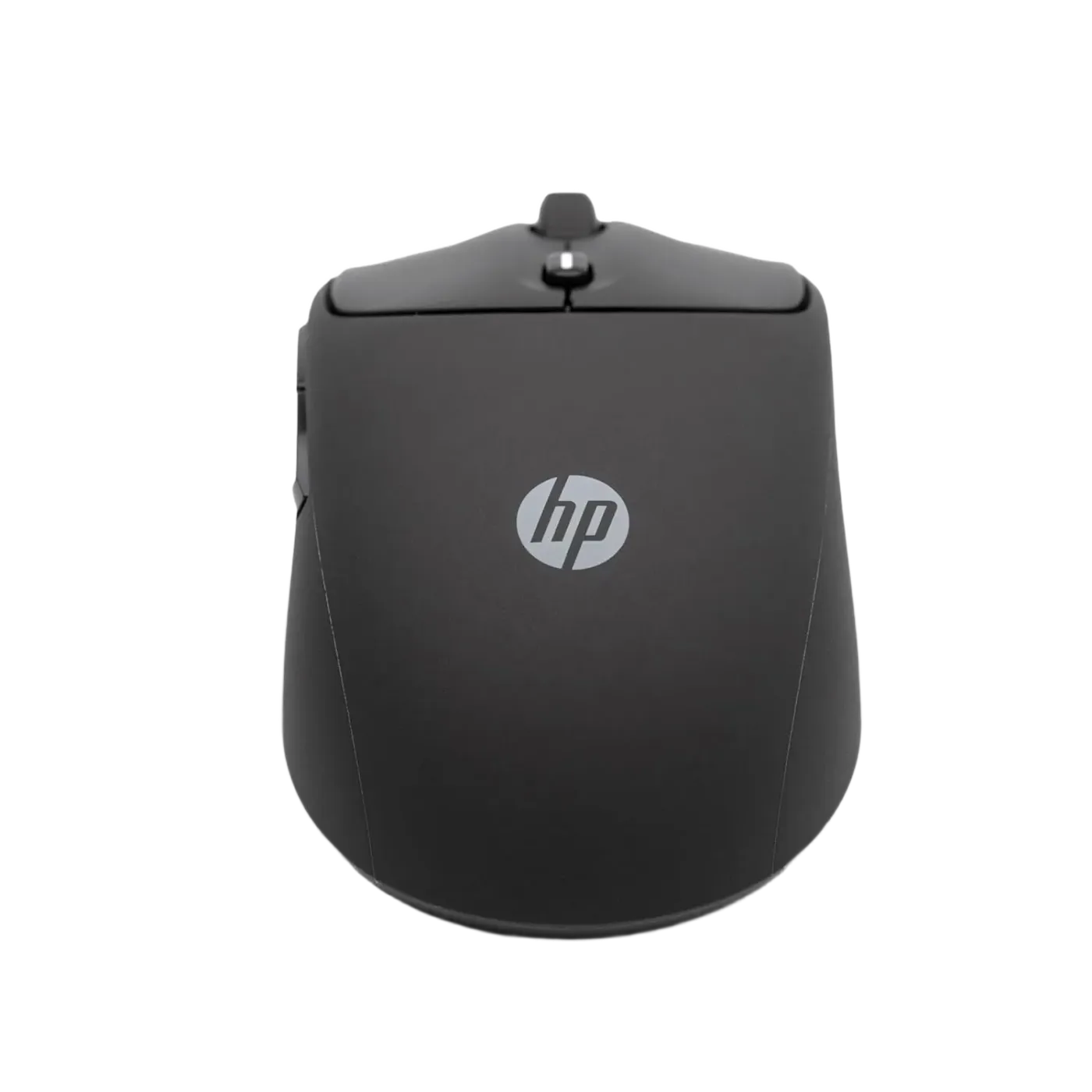 HP 400 Quiet Wireless Mouse showing Microsoft Wheel shortcut access and quiet scrolling functionality.