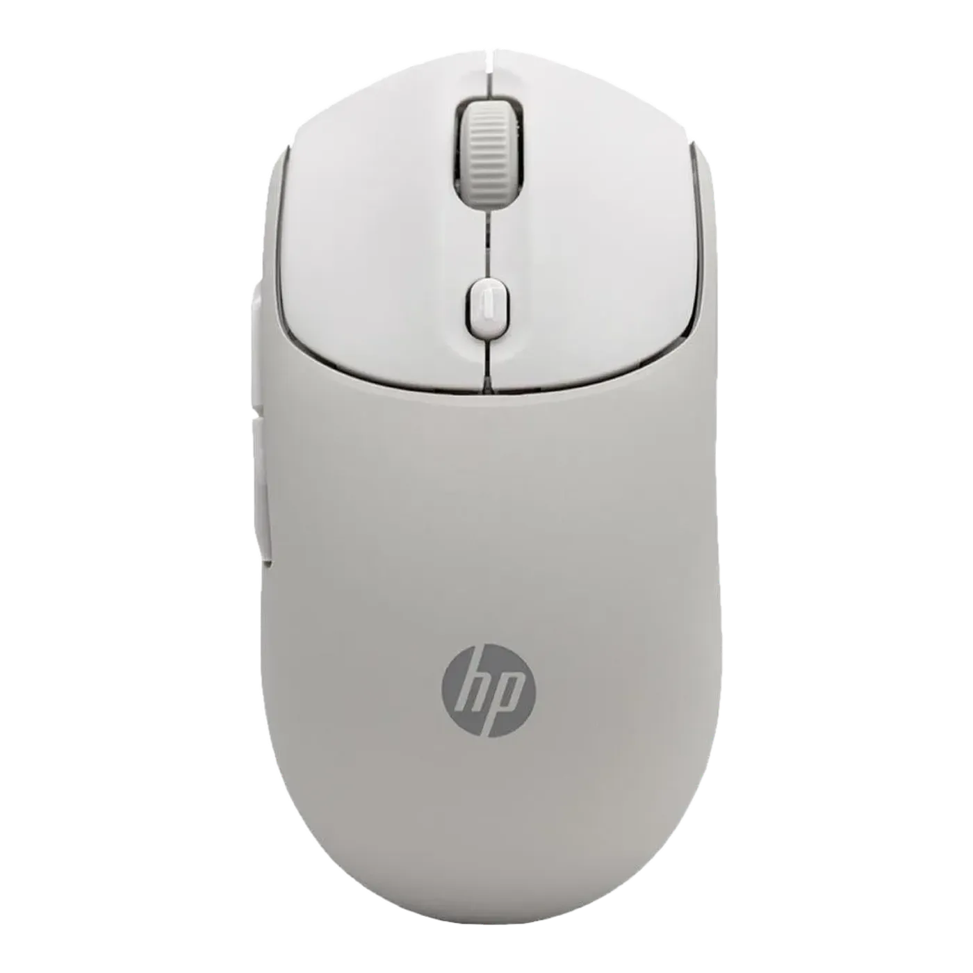 HP 400 Quiet Wireless Mouse with ambidextrous silicone rubber design, quiet clicks, and vertical & horizontal scrolling.