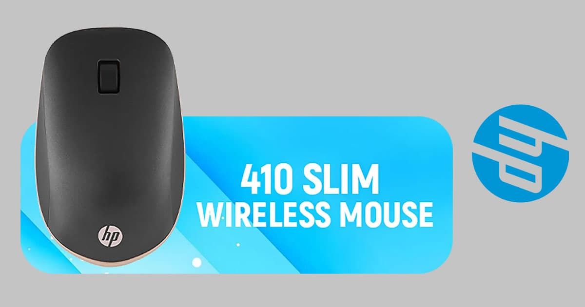 HP 410 Slim Bluetooth Mouse — Up to 2000 DPI, Black