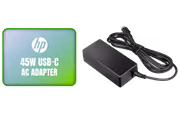 HP 45W USB-C AC Adapter Universal Notebook Tablet Charger - image 1