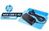 HP 45W USB-C AC Adapter Universal Notebook Tablet Charger - image 1
