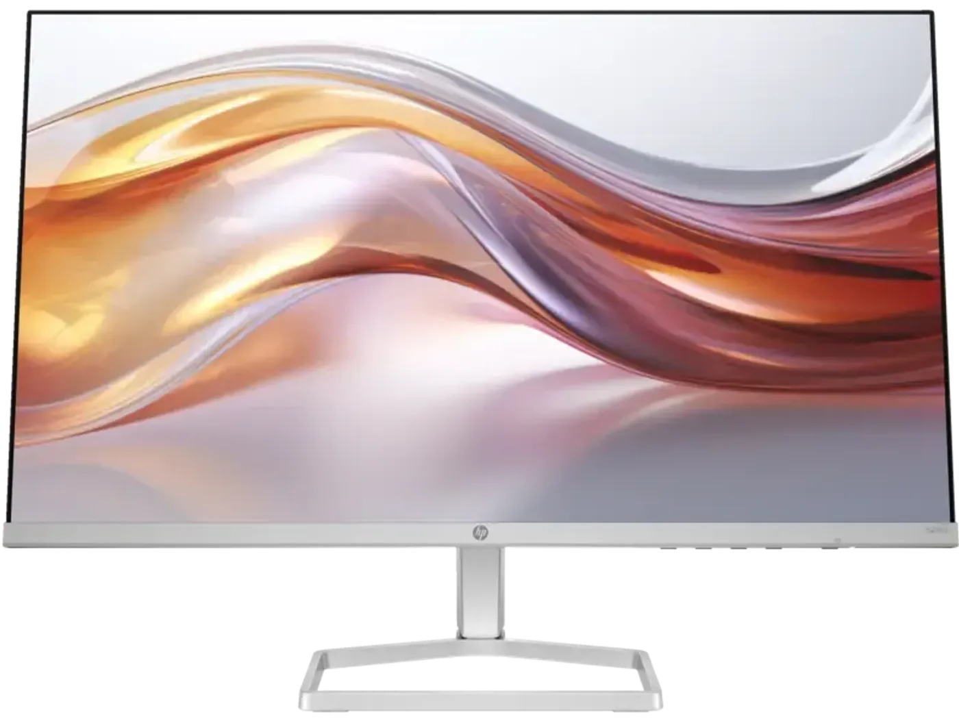 HP 524SF G5 monitor on its tilt-adjustable stand set for ergonomic viewing