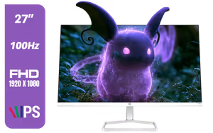 HP 527SA G5 FHD Gaming Monitor White Silver - Image 1