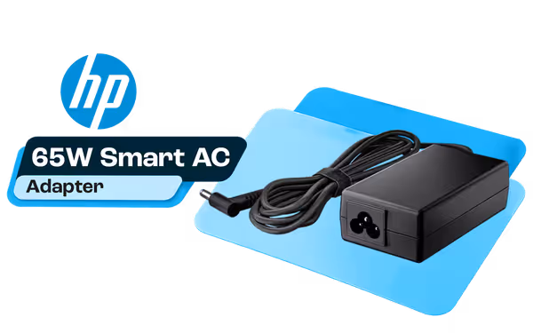 HP 65W Smart AC Adapter with 4.5mm Jack, 180cm Cord - image 1 HP 65W Smart AC Adapter with 4.5mm Jack, 180cm Cord - image 1