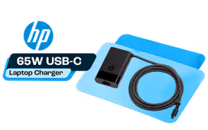HP 65W USB-C Charger 671R2AA – Compact Laptop Adapter - image 1