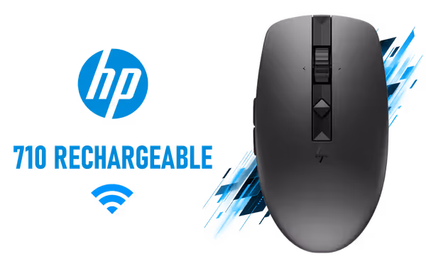 HP 710 Silent Rechargeable Mouse 6E6F2AA-SN | 6 Buttons - image 1 HP 710 Silent Rechargeable Mouse 6E6F2AA-SN | 6 Buttons - image 1