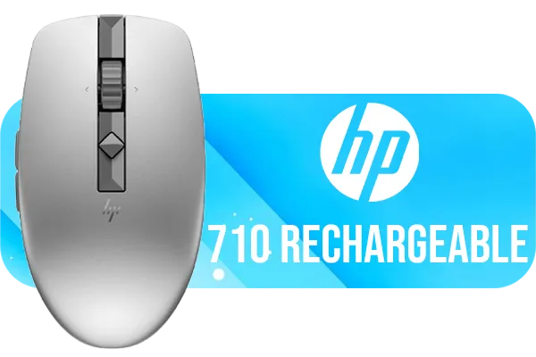 HP 710 Rechargeable Silent Bluetooth Mouse Silver