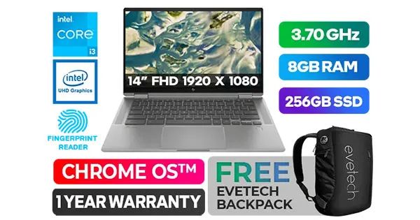 HP Chromebook x360 14c-cc0000ni | Intel Core i3 Touchscreen Laptop