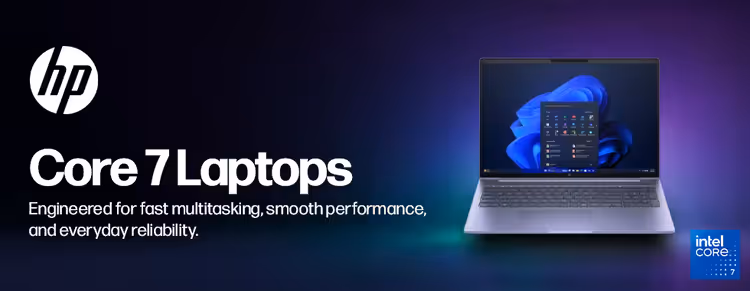 HP Core 7 Laptops | Intel Core 7 Performance, SSD Storage, Long Battery Life — Gaming, Business & Creative Laptops 🔋💻
