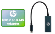 HP DHC-CT208 USB-C to RJ45 Adapter — Wired Ethernet - image 1