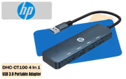 HP DHC-CT100 4‑In‑1 USB 3.0 Adapter — 5Gbps, Portable - image 1
