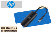 HP DHC-CT110 4-in-1 USB 3.0 Adapter — 4-Port High-Speed Hub - image 1