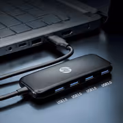HP DHC-CT110 4-in-1 USB 3.0 Adapter — 4-Port High-Speed Hub - image 5