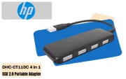 [OPEN BOX] HP DHC-CT110C 4 In 1 USB 2.0 Portable Adapter Hub - image 1