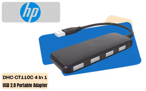 [OPEN BOX] HP DHC-CT110C 4 In 1 USB 2.0 Portable Adapter Hub - image 1