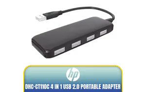 HP DHC CT110C 4 in 1 USB 2 0 Portable Adapter HP DHC CT110C 4 in 1 USB 2 0 Portable Adapter - Image 1