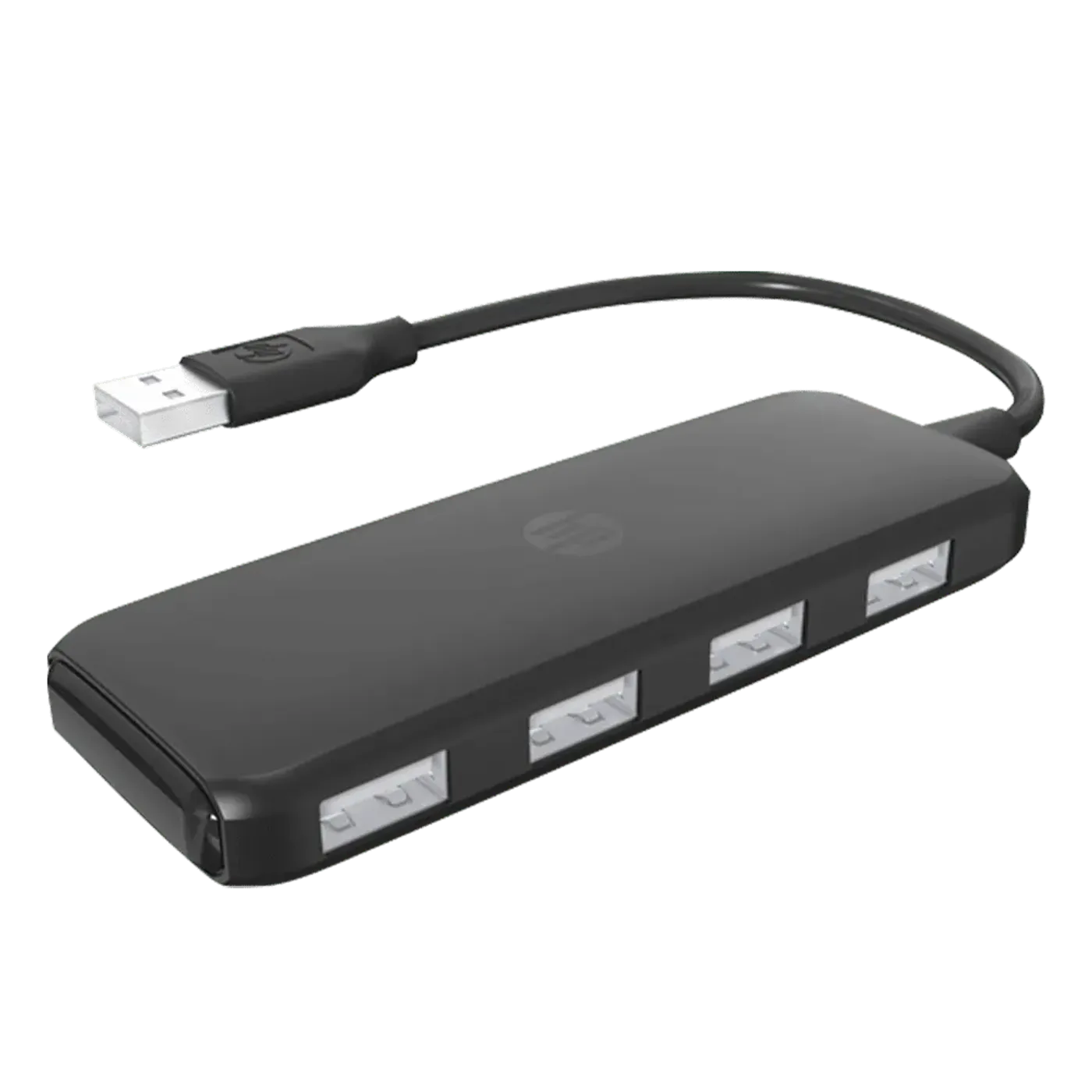 HP DHC-CT110C 4-in-1 USB 2.0 portable hub adapter with its four ports visible