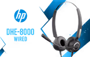 HP DHE-8000 USB Operator Headset — Clear Voice, Rotating Cups - image 1