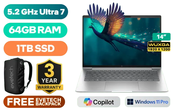HP EliteBook 6 64GB/1TB | Secure Business Ultrabook | Evetech