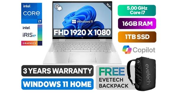 HP ENVY x360 2-in-1 15-fe0000ni Powerful Intel Core i7
