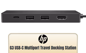 HP G3 USB C Multiport Travel Docking Station HP G3 USB C Multiport Travel Docking Station - Image 1