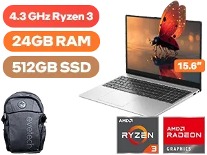 hp-notebook-255r-g10-ryzen-3-24gb-512gb - Image 1