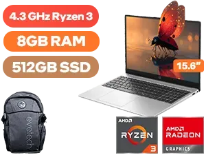 hp-notebook-255r-g10-ryzen-3-8gb-512gb - Image 1