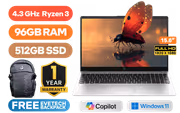 HP Notebook 255R G10 96GB/512GB Ryzen 3 - image 1