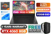 HP OMEN 17 Ryzen 7 RTX 4060 Gaming Laptop with 64GB RAM - image 1
