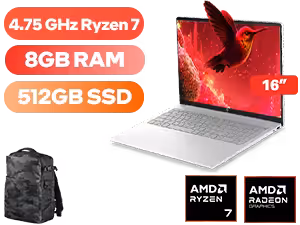 OmniBook 3 16-by0011ni Ryzen 7-160 | HP 8GB/512GB | 7 Laptop - Image 1