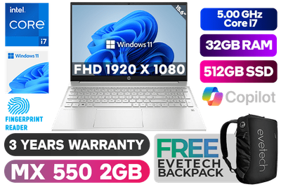 HP Pavilion 15-eg3000ni - 13th Gen Intel® Core™ i7 Laptop | 32GB RAM