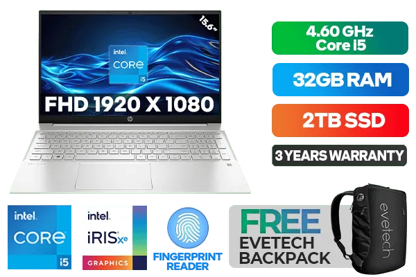 HP Pavilion Core i5 SSD128GB＋HDD1TB 美品 HP Pavilion 15-eg3002ni - 13th Gen Intel i5 Laptop | 32GB RAM, 2TB