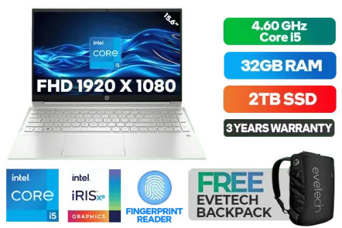 HP Pavilion 15-eg3002ni - 13th Gen Intel i5 Laptop | 32GB RAM, 2TB
