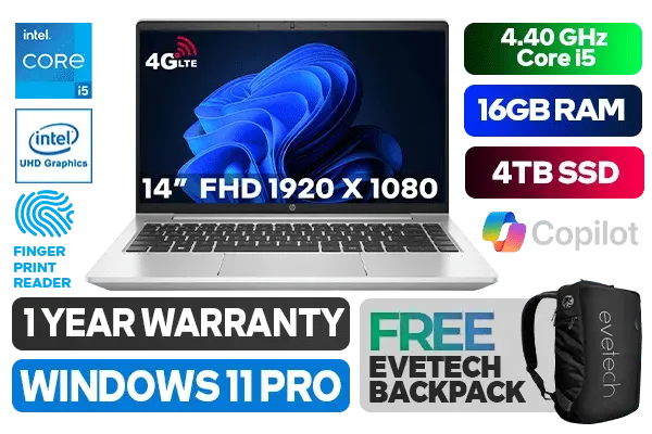 HP ProBook 440 G9 LTE 8A5C4EA Intel Core i5 Laptop With 4TB SSD - image 1 HP ProBook 440 G9 LTE 8A5C4EA Intel Core i5 Laptop With 4TB SSD - image 1