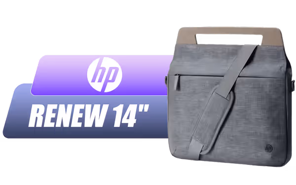 HP Renew 14 Grey Slim Briefcase (1A214Aa) – Slim 14" Carry Case - image 1 HP Renew 14 Grey Slim Briefcase (1A214Aa) – Slim 14" Carry Case - image 1