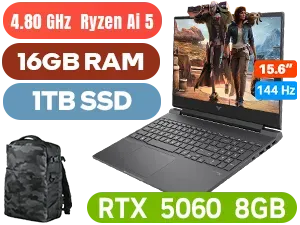 HP Victus 15 Ryzen AI 5 340 RTX 5060 Gaming Laptop - Image 1