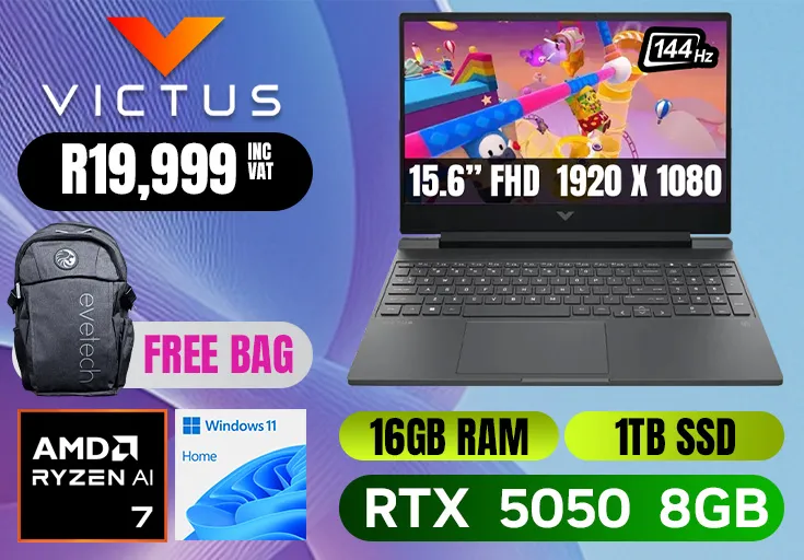 HP Victus 15 Ryzen AI 7 350 RTX 5050 Gaming Laptop