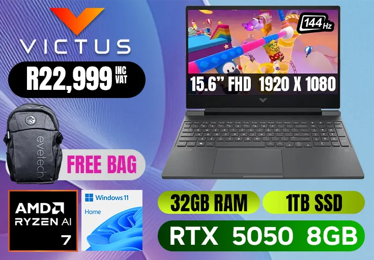 HP Victus 15 Ryzen AI 7 350 RTX 5050 Gaming Laptop