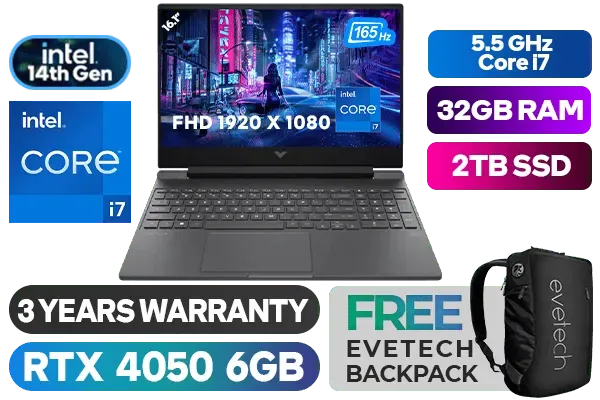 HP Victus 16 Intel Core i7 RTX 4050 Gaming Laptop with 32GB RAM & 2TB SSD - image 1 HP Victus 16 Intel Core i7 RTX 4050 Gaming Laptop with 32GB RAM & 2TB SSD - image 1