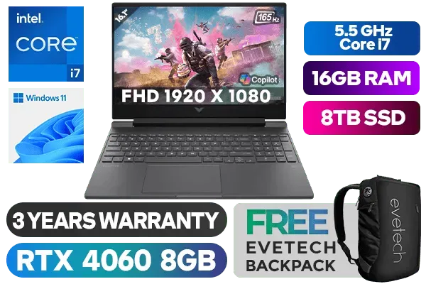 HP Victus 16 Intel Core i7 RTX 4060 Gaming Laptop with 8TB SSD - image 1 HP Victus 16 Intel Core i7 RTX 4060 Gaming Laptop with 8TB SSD - image 1