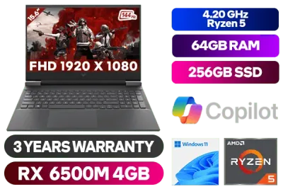 HP Victus Ryzen 5 RX 6500M Gaming Laptop - Unleash Your Gaming
