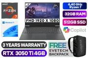 HP Victus Ryzen 7 RTX 3050 Ti Gaming Laptop 872X9EA With 32GB RAM - image 1