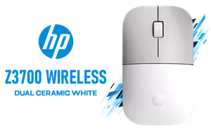 HP Z3700 Dual Ceramic White Mouse - Image 1