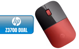 HP Z3700 Dual Red Mouse HP Z3700 Dual Red Mouse - Image 1