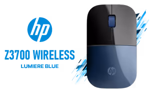 HP Z3700 Wireless Mouse Black Lumiere Blue - Image 1