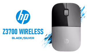 HP Z3700 Wireless Mouse Black Silver - Image 1