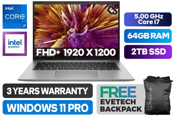 HP ZBook Firefly 14 G10 Intel Core i7 Laptop With 64GB RAM & 2TB SSD - image 1 HP ZBook Firefly 14 G10 Intel Core i7 Laptop With 64GB RAM & 2TB SSD - image 1