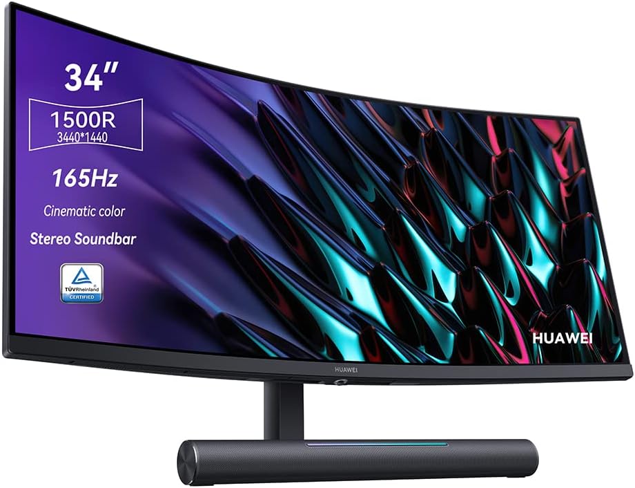 HUAWEI MateView GT 34インチ HUAWEI MateView GT 34 Inch 165Hz Curved Gaming Monitor - Immersive